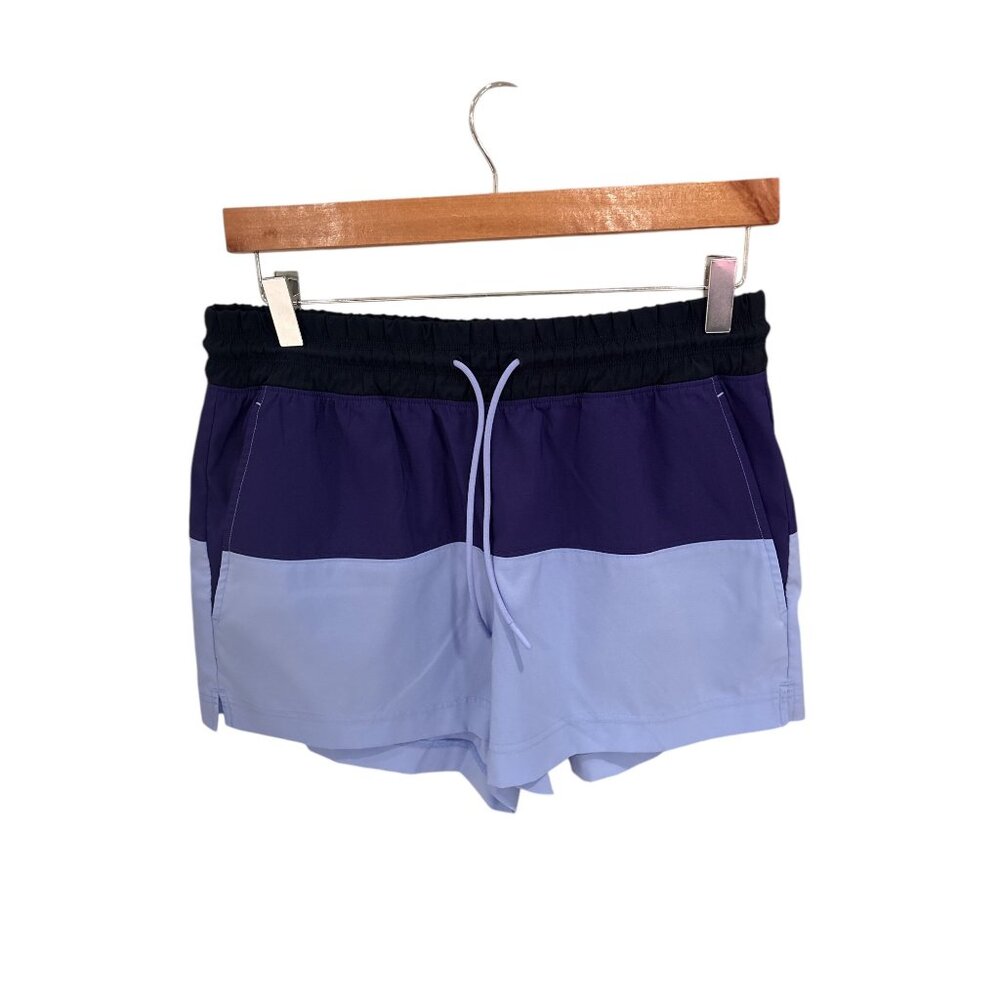 Athleta Oahu Colorblock Sport Shorts Size 6 Lightweight & Stretchy Fabric Elasti